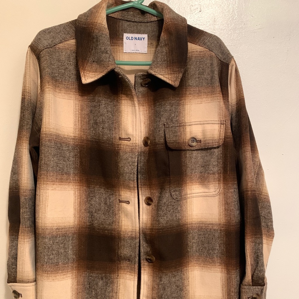 Large Old Navy Shacket.